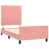 vidaXL Cadre de lit sans matelas rose 90x190 cm velours