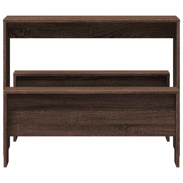 vidaXL Ensemble table à manger et bancs 3 pcs bois d'ingénierie