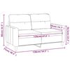 vidaXL Canap&eacute; &agrave; 2 places Rouge bordeaux 120 cm Tissu
