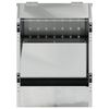 vidaXL Distributeur pour lapins Argent 64.5 x 25.5 x 45.5 cm