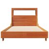 vidaXL Cadre de lit sans matelas cire marron 90x200 cm bois pin massif