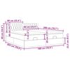 vidaXL Cadre de lit ottoman avec matelas rose 180x200 cm velours