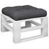 vidaXL Coussin de palette noir 60x61,5x10 cm tissu