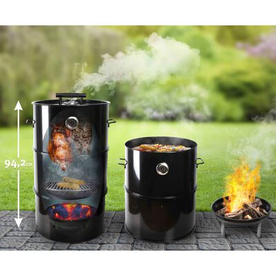Esschert Design Fumeur de barbecue sous forme de baril L FF429
