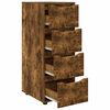 vidaXL Armoire de rangement Ch&ecirc;ne fum&eacute; 40 x 48 x 105 cm