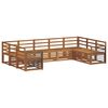 vidaXL Ensemble de canap&eacute;s d'ext&eacute;rieur 9 pc Naturel