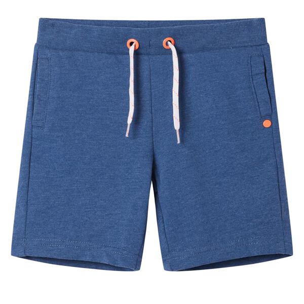 Short pour enfants avec cordon de serrage mélange bleu foncé 128