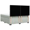 vidaXL Sommier &agrave; lattes de lit et matelas Gris clair 180x200cm Velours