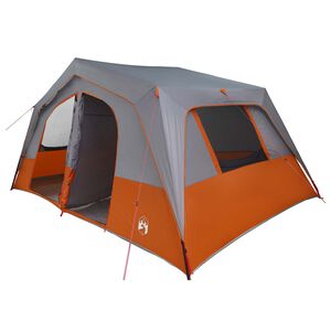 vidaXL Tente familiale 533 x 312 x 230 cm Gris et orange