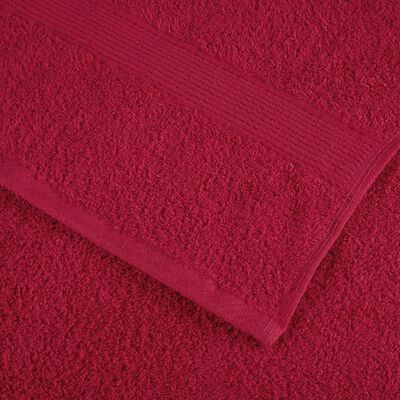 vidaXL Ensemble de serviettes de qualité supérieure SOLUND 8 pcs rouge