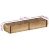 vidaXL Plateau avec stockage Marron 57 x 15 x 9 cm Bois Recycl&eacute; Solide