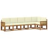 vidaXL Ensemble de canap&eacute;s d'ext&eacute;rieur 6 pc 6 place Naturel et Cr&egrave;me