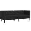 vidaXL Canap&eacute; de salon 2 pcs Noir 194 x 74,5 x 70,5 cm Simili cuir