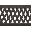 vidaXL Banc double de jardin 246 cm Noir Acier