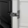 Keter Armoire de rangement avec &eacute;tag&egrave;res Gear Noir et gris 182 cm