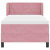 vidaXL Lit &agrave; ressorts avec matelas Rose 90 x 190 cm Velours