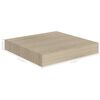 vidaXL &Eacute;tag&egrave;res murales flottantes 2 pcs ch&ecirc;ne 23x23,5x3,8 cm MDF