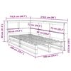 vidaXL Lit biblioth&egrave;que sans matelas 100x200 cm bois massif de pin