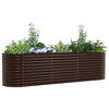 vidaXL Jardinière surélevée Marron 320 x 80 x 81 cm Acier