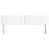 vidaXL T&ecirc;tes de lit 2 pcs Blanc 100x5x78/88 cm Similicuir