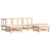 vidaXL Salon de jardin 6 pcs Bois de pin massif