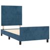 vidaXL Cadre de lit sans matelas bleu fonc&eacute; 80x200 cm velours