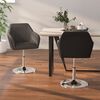 vidaXL Chaises &agrave; manger lot de 2 gris similicuir