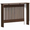 vidaXL Cache-Radiateur Ch&ecirc;ne brun 112 x 19 x 81,5 cm Bois d'ing&eacute;nierie