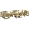 vidaXL Salon de jardin 8 pcs bois de pin impr&eacute;gn&eacute;