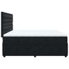 vidaXL Sommier &agrave; lattes de lit et matelas Noir 200x200 cm Velours