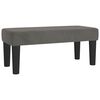 vidaXL Sommier &agrave; lattes de lit et matelas Gris fonc&eacute; 80x200 cm Velours