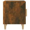 vidaXL Tables de chevet 2 pcs Chêne fumé Bois d'ingénierie