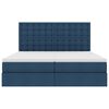 vidaXL Lit de Rangement Bleu 200 x 200 cm Cuir synth&eacute;tique