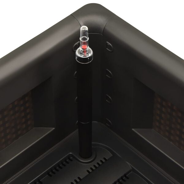 vidaXL Lit surélevé de jardin système d'arrosage Anthracite 43x43x33cm