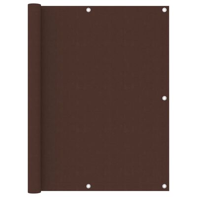 vidaXL Écran de balcon Marron 120x600 cm Tissu Oxford