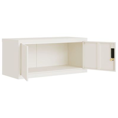 vidaXL Classeur blanc 90x40x40 cm acier