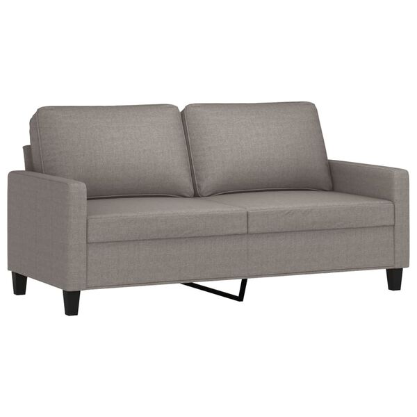 vidaXL Canap&eacute; &agrave; 2 places Taupe 140 cm Tissu