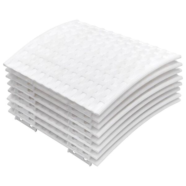 vidaXL Jupe de sapin de Noël blanc Ø65x23 cm plastique