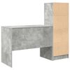 vidaXL Bureau avec tiroir 2 pcs Gris b&eacute;ton