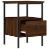 vidaXL Table de chevet ch&ecirc;ne marron 34x36x50 cm bois d'ing&eacute;nierie
