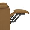 vidaXL Fauteuil de massage Taupe Tissu microfibre