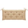 vidaXL Banc de jardin avec coussin 135 cm Bois d'acacia massif Gris