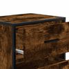 vidaXL Table de chevet murale Ch&ecirc;ne fum&eacute; 40x31x39,5 cm
