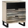 vidaXL Table de chevet Blanc 50 x 33 x 62 cm Bois d'ing&eacute;nierie