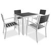 vidaXL Ensemble de Mobilier 5 pcs Noir et Blanc