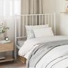 vidaXL T&ecirc;te de lit de remplacement m&eacute;tal blanc 90 cm