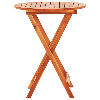 vidaXL Ensemble à manger d'extérieur pliable 3 pcs Bois d'eucalyptus