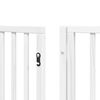 vidaXL Barri&egrave;re pour chien porte pliable 10 panneaux bois de peuplier