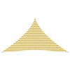 vidaXL Voile d'ombre 4 x 4 x 5,8 m HDPE Triangulaire Jaune et blanc