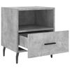vidaXL Tables de chevet 2pcs gris b&eacute;ton 40x35x47,5cm bois d&rsquo;ing&eacute;nierie
